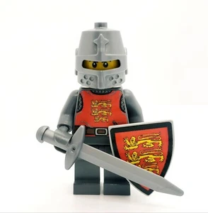Castle England Lion Heart Templar Knight made with real LEGO® Minifigure - Picture 1 of 4