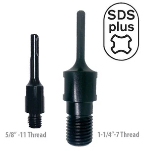 Core Bit Adapter 1-1/4"- 7 5/8"-11 Thread to SDS PLUS Power Hammer Drill Diamond - Picture 1 of 5