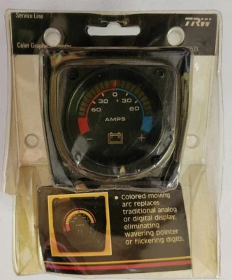 Amperímetro gráfico color TRW 2 1/16" 60-0-60 amperios Foto 1 de 2