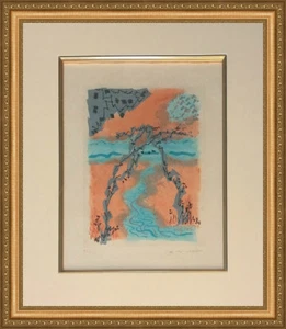 ANDRE MASSON "LES EROPHAGES X" 1962 | RARE SIGNED ETCHING | FRAMED | GALLART - Picture 1 of 3