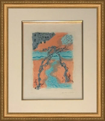 ANDRE MASSON "LES EROPHAGES X" 1962 | GRABADO FIRMADO RARO | ENMARCADO | GALLART Foto 1 de 3