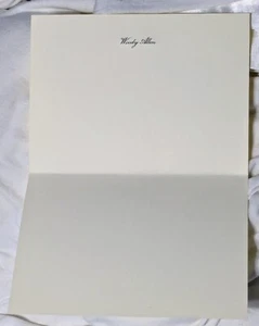 SIX WOODY ALLEN PERSONAL LETTERHEAD STATIONARY  - Picture 1 of 12