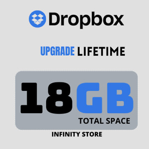 Dropbox 18GB Lifetime Upgrade Permanent Space 24hrs Shipping Referral Service