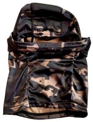 Hunting Mask Camouflaged Multicolored Black And Grey Multi-Functional Wear. - Image 1 of 4