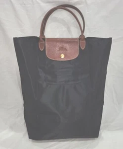 NUEVO CON ETIQUETAS BOLSO DE MANO LONGCHAMP LE PLIAGE NEGRO NAILON CABAS - Imagen 1 de 7