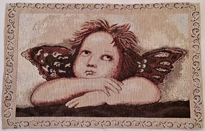 DE COLECCIÓN ÁNGEL DE NAVIDAD BEIGE MEZCLA ALGODÓN MONTAÑA RUSA PLACEMATE DOILY - Imagen 1 de 4