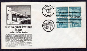 1960 1 1/4c Place of the Governors (Scott 1031A) - Black Anderson FDC NU181 - Picture 1 of 1