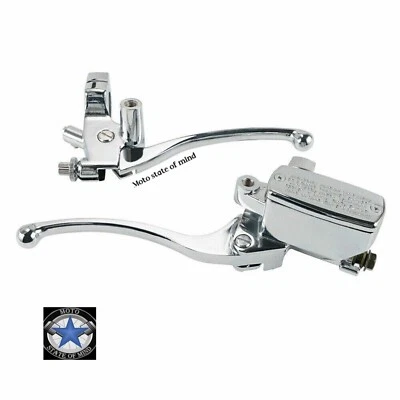 Brake Master Cylinder Clutch Lever for Yamaha Road Star XV1600 1700 99-14 Chrome - Image 1 of 3