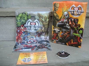 Marvel Universe Live Show Ephemera Lot....Popcorn Box, Bag, Comments Card & Tag - Picture 1 of 8