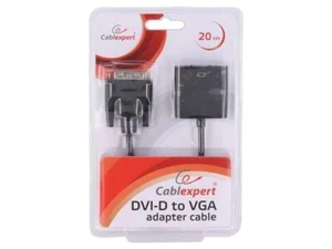 AB-DVID-VGAF-01 Adapter D-Sub 15pin HD Buchse,DVI-D (24+1) Stecker 0,2m GEMBIRD - Picture 1 of 1