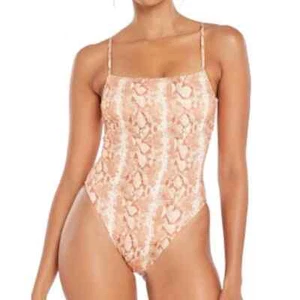 VITAMIN A Jenna Snakeprint One Piece Swimsuit NWT 6/S - Picture 1 of 8
