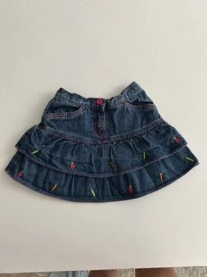 Vintage Gymboree Girls 4 4T Skirt Grown With Love Vegetable Vegetarian 2004 Y2K - Image 1 of 4