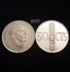 *GUTSE* FRANCO, 50 CÉNTIMOS 1966*19-71, SIN CIRCULAR - Imagen 1 de 1