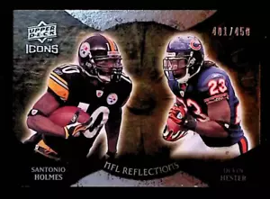 Devin Hester Santonio Holmes 2009 Upper Deck Icons NFL Reflections #RF-HH /450 - Bild 1 von 2