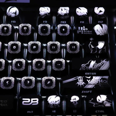 NieR:Automata Anime Coating Keycap Set Backlit Keycaps f/Mechanical Keyboard New - Image 1 of 4