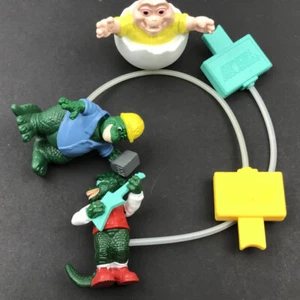 Disney Dinosaurs TV Show Lot of 3 McDonald's 1992 Dino Motion Happy Meal Toys - Picture 1 of 12