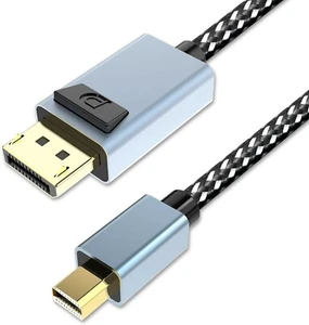 DisplayPort to Mini DisplayPort  Cable, BENFEI 1.8M Mini DP Thunderbolt GREY - Picture 1 of 3