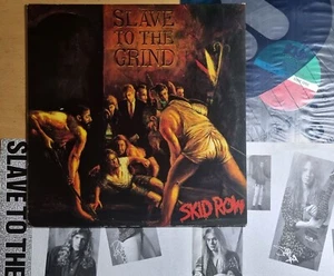 EX / Skid Row - Slave to the Grind [ 1991 Korea Orig 1st Vinyl ] 4p w/Insert - Imagen 1 de 4