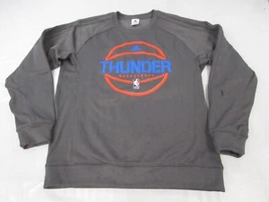 New -Minor Flaw- Oklahoma City Thunder Mens Size L Large Adidas Gray Sweatshirt - Picture 1 of 4