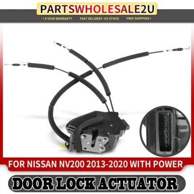 Actuador de cerradura de puerta delantera izquierda izquierda izquierda para Nissan NV200 2013 2014 2015-2020 con potencia Foto 1 de 4