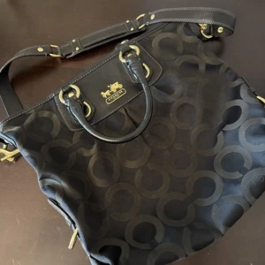 COACH Madison Julianne Op Art Signature Tote Large Satchel Shoulder Bag 12963 * - Picture 1 of 15