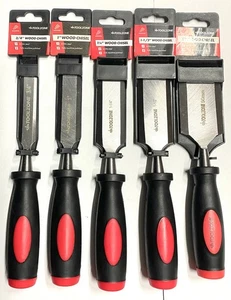 Scalpello per legno 3/4", 1", 1-1/4", 1-1/2" o 2" larghezza scalpelli per lavorazione legno bordo smussato - Foto 1 di 11