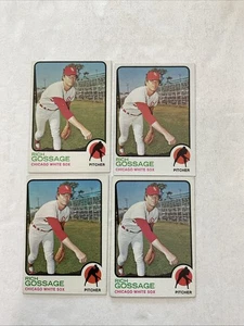 Lot Of (4) 1973 TOPPS #174 RICH 'GOOSE' GOSSAGE WHITE SOX ROOKIE HOF ⚾️♨️♨️Q - Picture 1 of 4