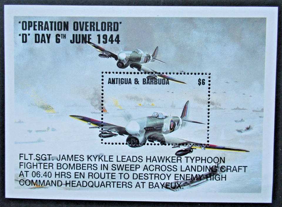 Antigua & Barbuda 1994 50th Anniv of 'D' Day Mini Sheet UM. SG MS2013. - Image 1 of 1