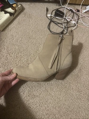 Women’s Suede Bootie Made by Acne Studios. Size 38. Made In Italy Worn Twice - Image 1 of 4