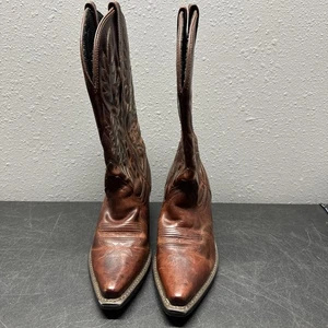 Laredo Womens Burnt Orange Leather Madison Collection Western Cowboy Boots Sz 6M - Picture 1 of 19