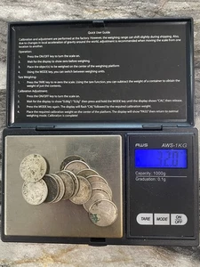 1950-66 King George Elizabeth II coin lot of 14 dimes 10 cent .800 silver 32 g - Picture 1 of 2