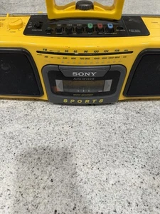 Sony CFS-930 Sports AM/FM Stereo Radio Cassette Player Boombox Vintage; Works! - Picture 1 of 10
