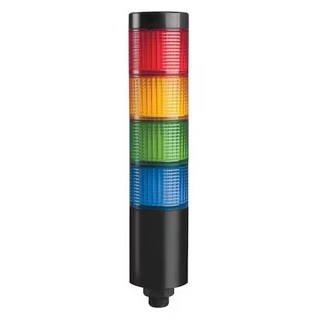 Conjunto de luces de torre Dayton 26Zt43, rojo, amarillo, verde, azul, 90 a 240 V CA, 80 Foto 1 de 1