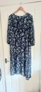 LADIES....Peacock Dress - -Blue/Floral....Size 16 - Picture 1 of 3
