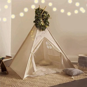 Kids Teepee Tent - Baby, Toddler Play Tents with Light String & Star LED Ligh... - Picture 1 of 8