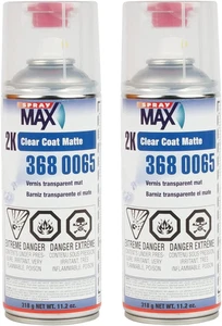 Spraymax 3680065 2K Cappotto Trasparente Opaco 400 Ml (Confezione da 2) - Foto 1 di 1