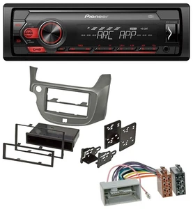 Pioneer DAB 1DIN MP3 AUX USB Autoradio für Honda Jazz (ab 2009) - silber - Bild 1 von 6