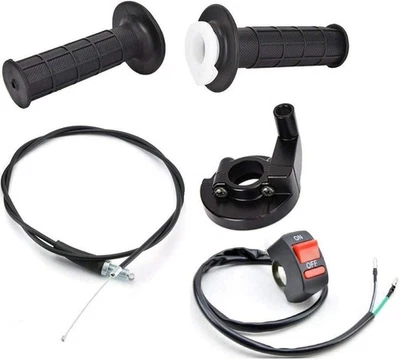 CALU LUKY 22mm Twist Throttle Accelerator Handle Grips, 50 90 110 125cc Pit Bike Dirtbike