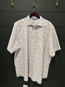 Tommy Bahama Nova Wave Cocktail Seersucker Short Sleeve Shirt Mens Size 2XLT NWT - Picture 1 of 7