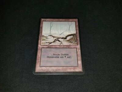 MTG 1x Revised basic land MP German FBB Swamp (Low Branch) - ships w/ tracking - Image 1 of 2