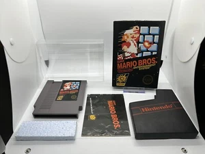 TESTED! 1985 NES SUPER MARIO BROS CIB 5-SCREW GAME Complete - Picture 1 of 11
