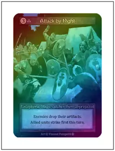 1x Attack by Night, Foil, Sorcery Arthurian Legends, NM - Bild 1 von 1