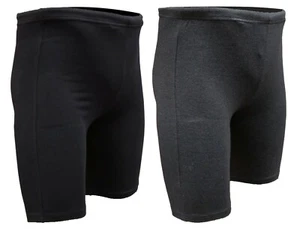 CHEX Shanghai Cotton Lycra Shorts Black Grey Mens Yoga Fitness Training Running - Picture 1 of 14