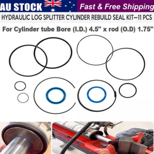 4.5" Bore x 1.75" Rod Cylinder Hydraulic Log Splitter Cylinder Rebuild Seal Kit - Picture 1 of 9