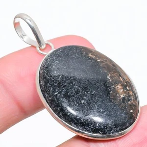 Bronzite Gemstone 925 Sterling Silver Jewelry Pendant 1.89" j210 - Picture 1 of 6