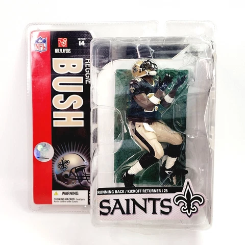 2006 McFarlane NFL #25 Reggie Bush Saints Series 14 Sports Picks-New In Package Cover