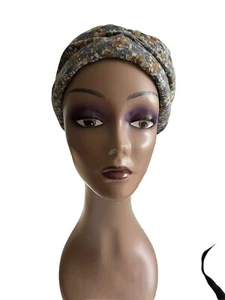 Vintage 1960s Hat In Floral Pattern Turban Style - Picture 1 of 5
