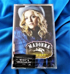 MADONNA SEALED MUSIC CASSETTE TAPE INDONESIA WB/MAVERICK 2000 Promo Hype  - Picture 1 of 8