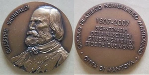 Medaille zum 200. Geburtstag von Garibaldi in Mantua 2007 - Bild 1 von 1
