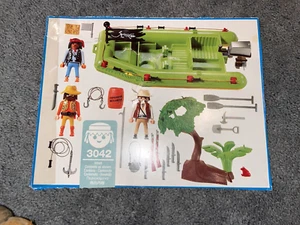 Playmobil 3042 Jungle River Raft 99% complete - Picture 1 of 5